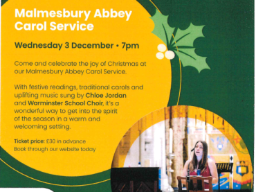 Wiltshire & Bath Air Ambulance Carol Service at Malmesbury Abbey